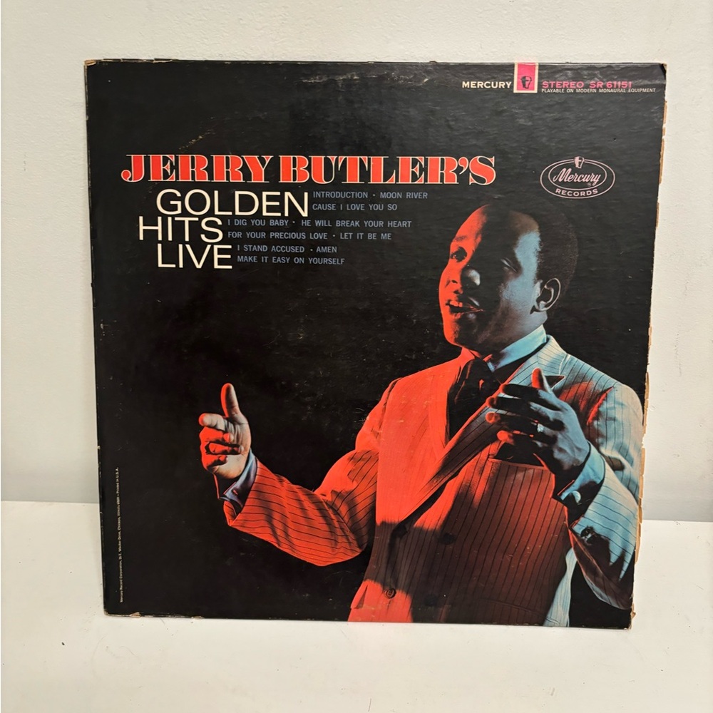 Jerry Butlers Golden Hits Live Vinyl album
